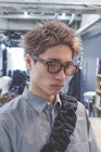 スパイキーショート×アッシュベージュ