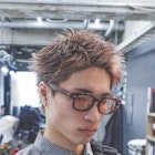 スパイキーショート×アッシュベージュ