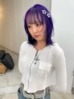 【yukino】ビビットパープルとほんのりブルーの個性派デザイン