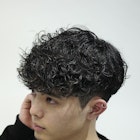 緩めスペインカールラルフカールスパイラルパーマフェード30代