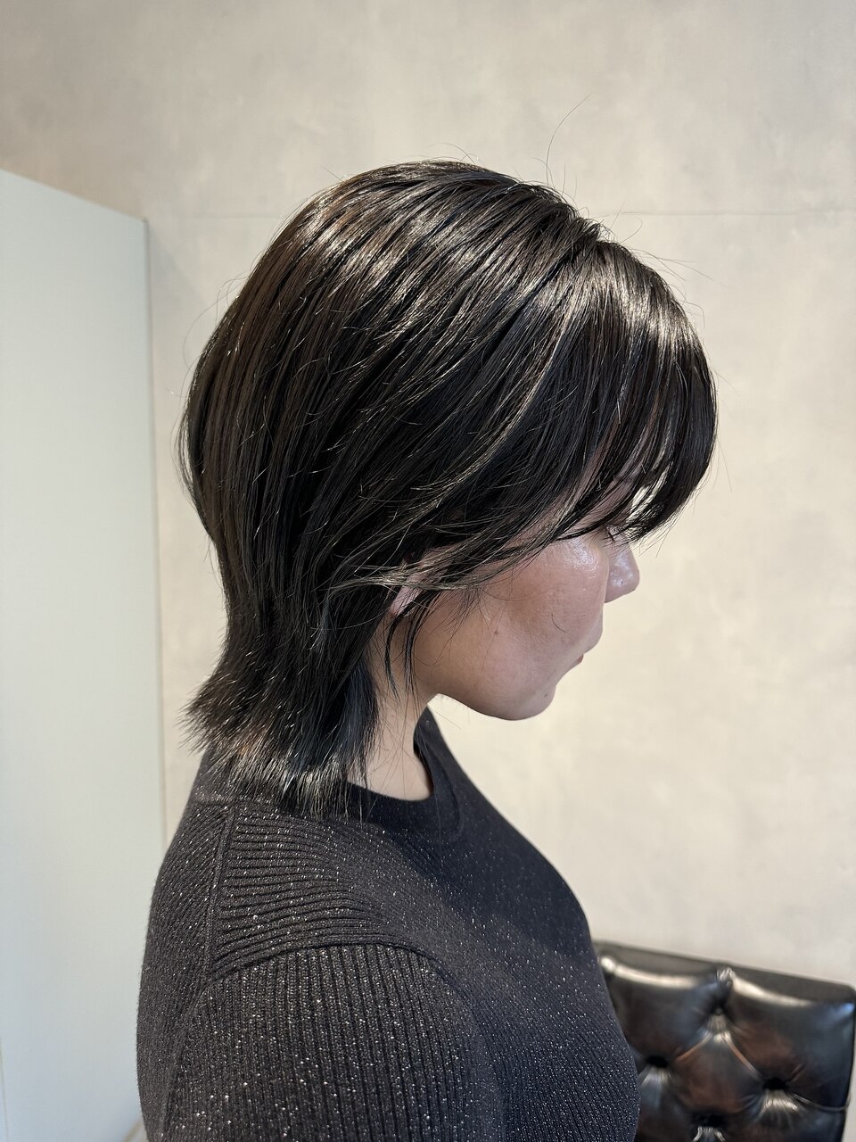 アッシュグレー×くびれボブ