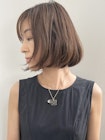 ショートボブ/ネビージュ/小顔/前髪/白髪/白髪ぼかし/a