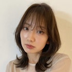 上品なブラウンベージュ/韓国ヘア/ニュアンスカラー