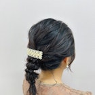 ミディアム編み下ろしヘア