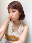【ブリーチなしオレンジボブ】