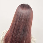 ブリーチなし/ピンク/艶カラー/ピンクブラウン/大人カラー
