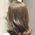 ロブ/くびれミディアム/くびれヘア/アッシュベージュ/大人女性