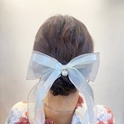 シニヨン × リボン