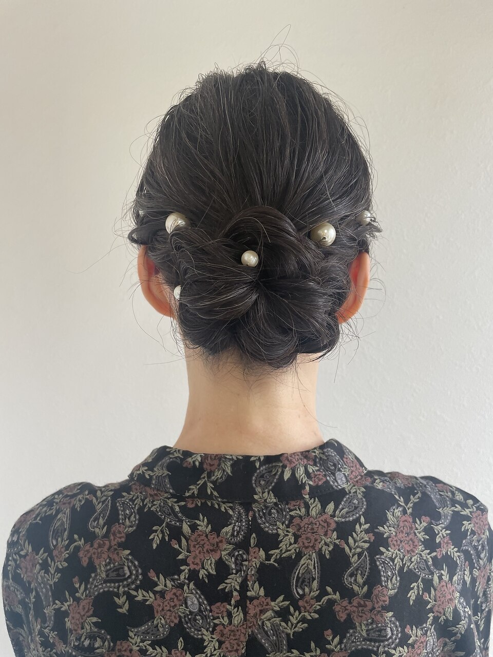 綺麗めシニヨンヘアセット