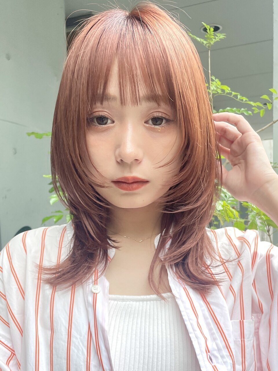 顔まわりレイヤー ウルフレイヤー モテ髪レイヤー表参道20代30代