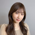 韓国ヘアレイヤーカット透明感カラー_オリーブベージュ