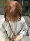 大阪淀屋橋透け感カラーボブハイトーンブラウンアッシュ