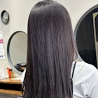 大人可愛い20代30代40代 ラベンダーブラウン×ロング