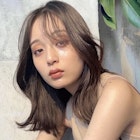 韓国ヘアーハッシュカットレイヤーカットグレージュブリーチ無し