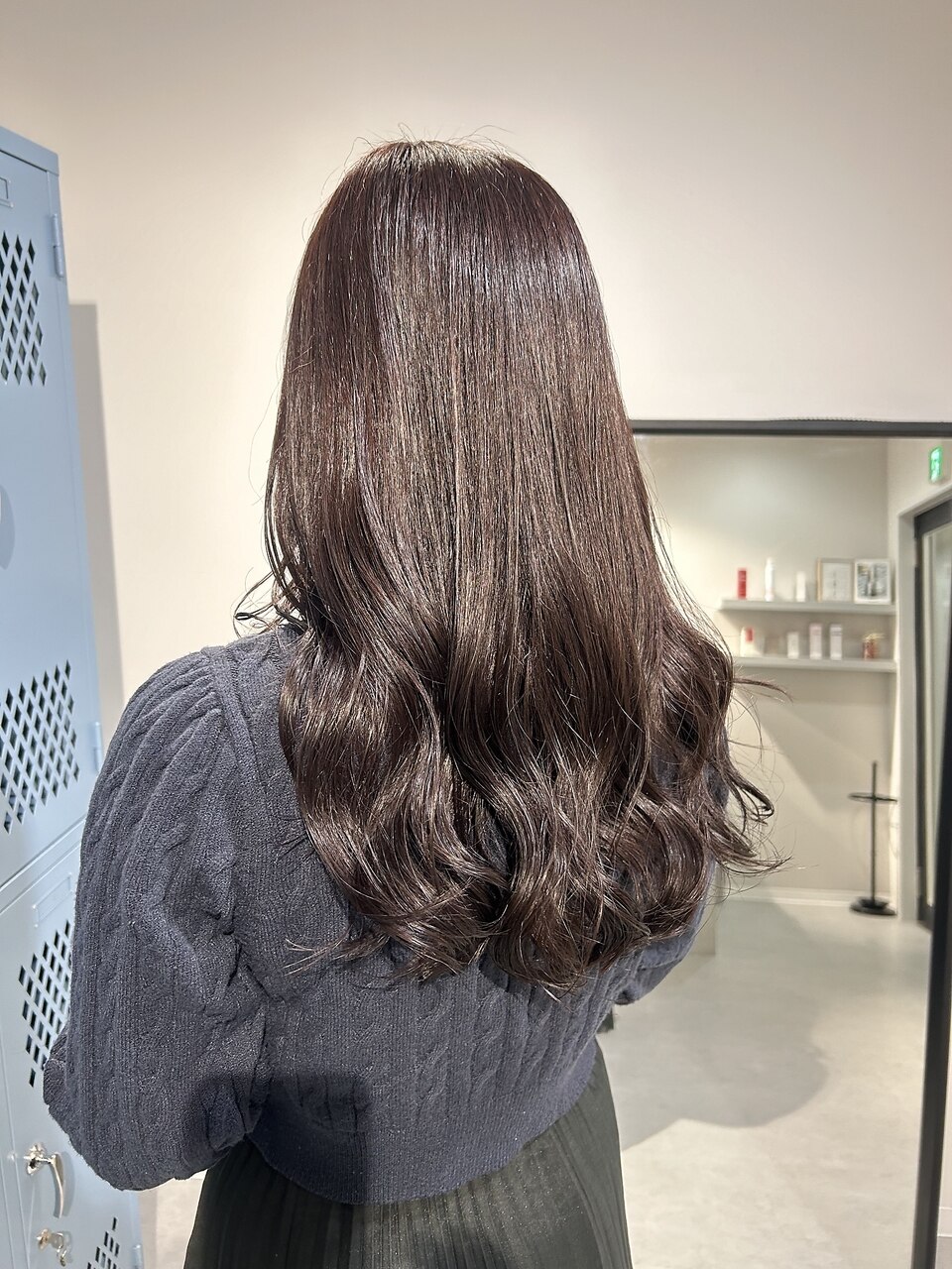 【Cuem 諏訪】ラベンダーブラウン ブリーチ無し ダブルカラー