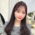 大人可愛い顔まわりレイヤーカット前髪おくれ毛サイドバング銀座