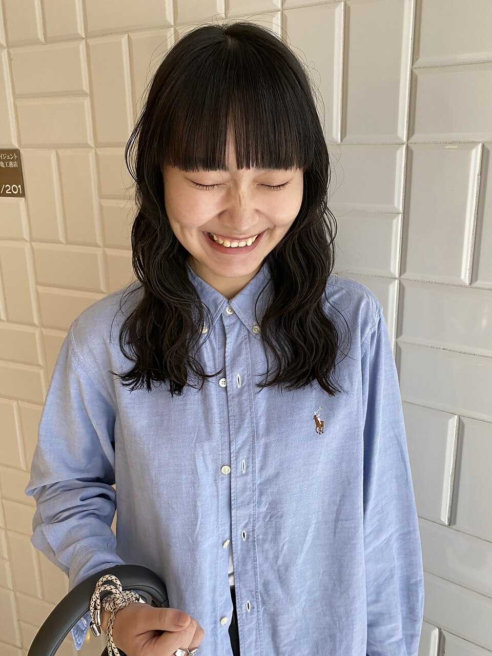 【ito/梅田】黒髪×ウェーブヘア