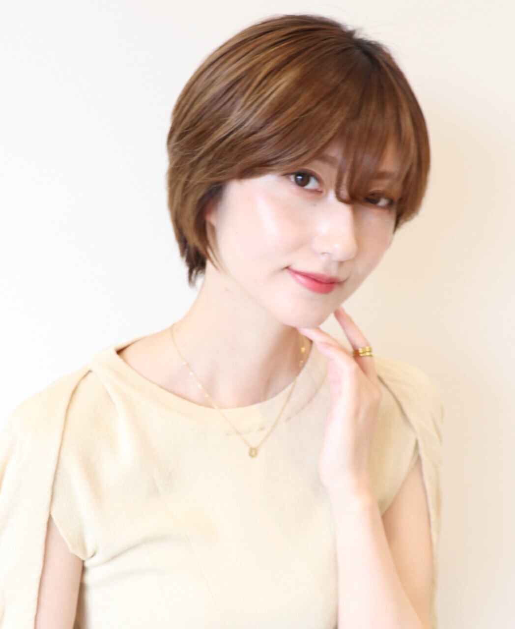 【 Ｉ. 】30代からの襟足すっきり前下がりショートボブ　川口