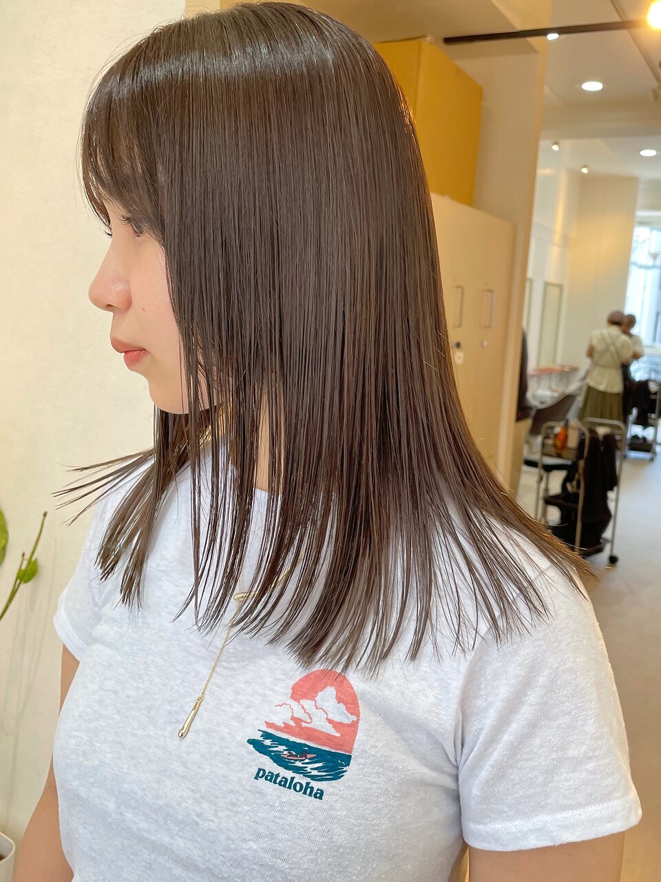 ブリーチ無しでつくるオリーブベージュ