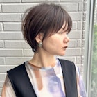 前髪カット*イメチェンショートボブ*カーキグレージュ