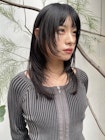 顔まわりカットロングレイヤーカットハッシュカットシャギー