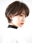 黒髪/ボブルフ/ネビージュ/小顔/ワンレン/30代/40代/50代