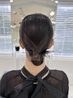 結婚式ヘアセット タイトシニヨンアレンジ