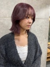 【大人かわいいレイヤーボブ】【ラベンダーピンク】