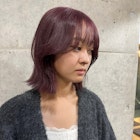 【大人かわいいレイヤーボブ】【ラベンダーピンク】