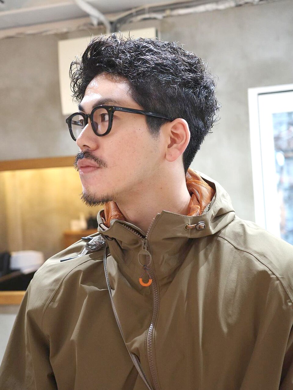 メンズカット/刈り上げないベリーショート/ニュアンスパーマ