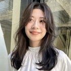 セミロングレイヤーカット/グレージュ