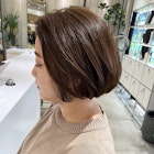 大人ショートボブ/白髪ぼかし/ハイライト/武蔵小杉/自由が丘