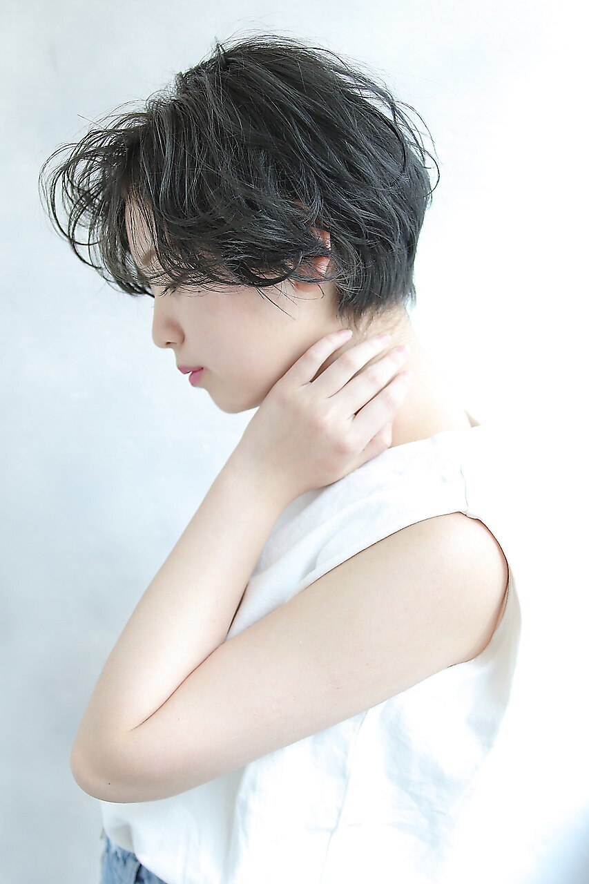 【marfe】ショート＿透明感カラー＿マッシュショート
