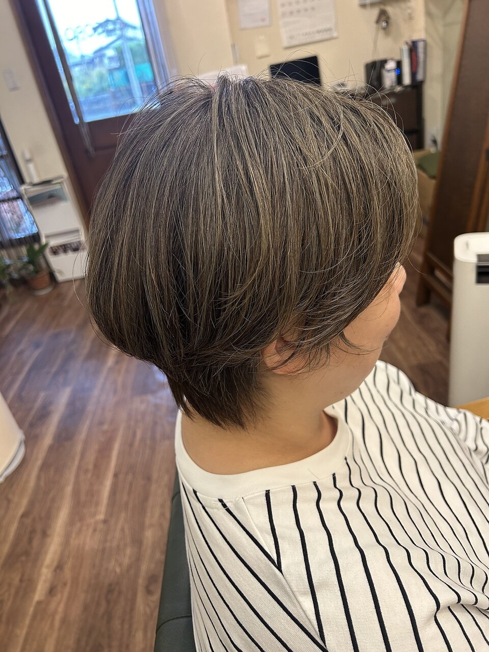 白髪ぼかしハイライト