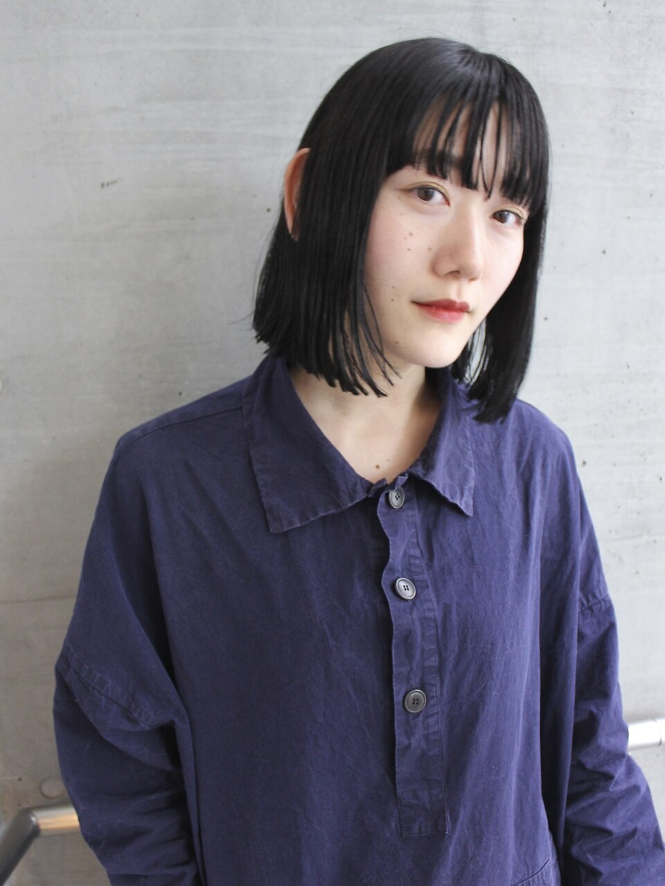抜け感のあるシンプルボブ