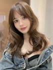 韓国ヘアーハッシュカットレイヤーカットベージュブリーチ無し