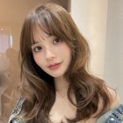 韓国ヘアーハッシュカットレイヤーカットベージュブリーチ無し