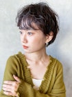 透明感カラー黒髪小顔秋色オリーブカラー_ba362891