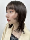 ☆ブリーチなしダブルカラー透明感カラー オリーブベージュ ボブ