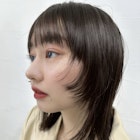 ☆ブリーチなしダブルカラー透明感カラー オリーブベージュ ボブ