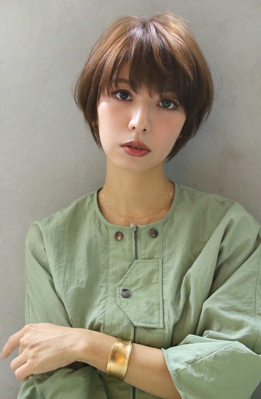 【marfe】ショートボブ＿マッシュショート＿大人ボブ
