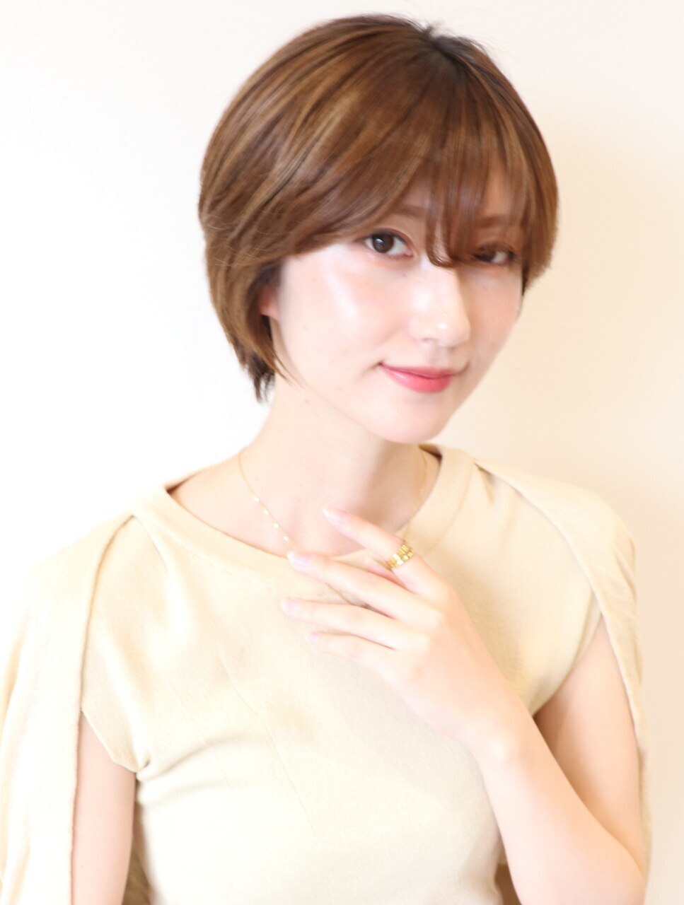 【 Ｉ. 】30代からのナチュラル前下がりショートボブ　川口