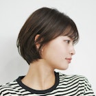 黒髪/ボブルフ/ネビージュ/小顔/ワンレン/30代/40代/50代