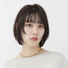 顔まわりレイヤー×丸みボブ【銀座】
