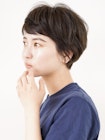 黒髪/ボブルフ/ネビージュ/小顔/ワンレン/30代/40代/50代