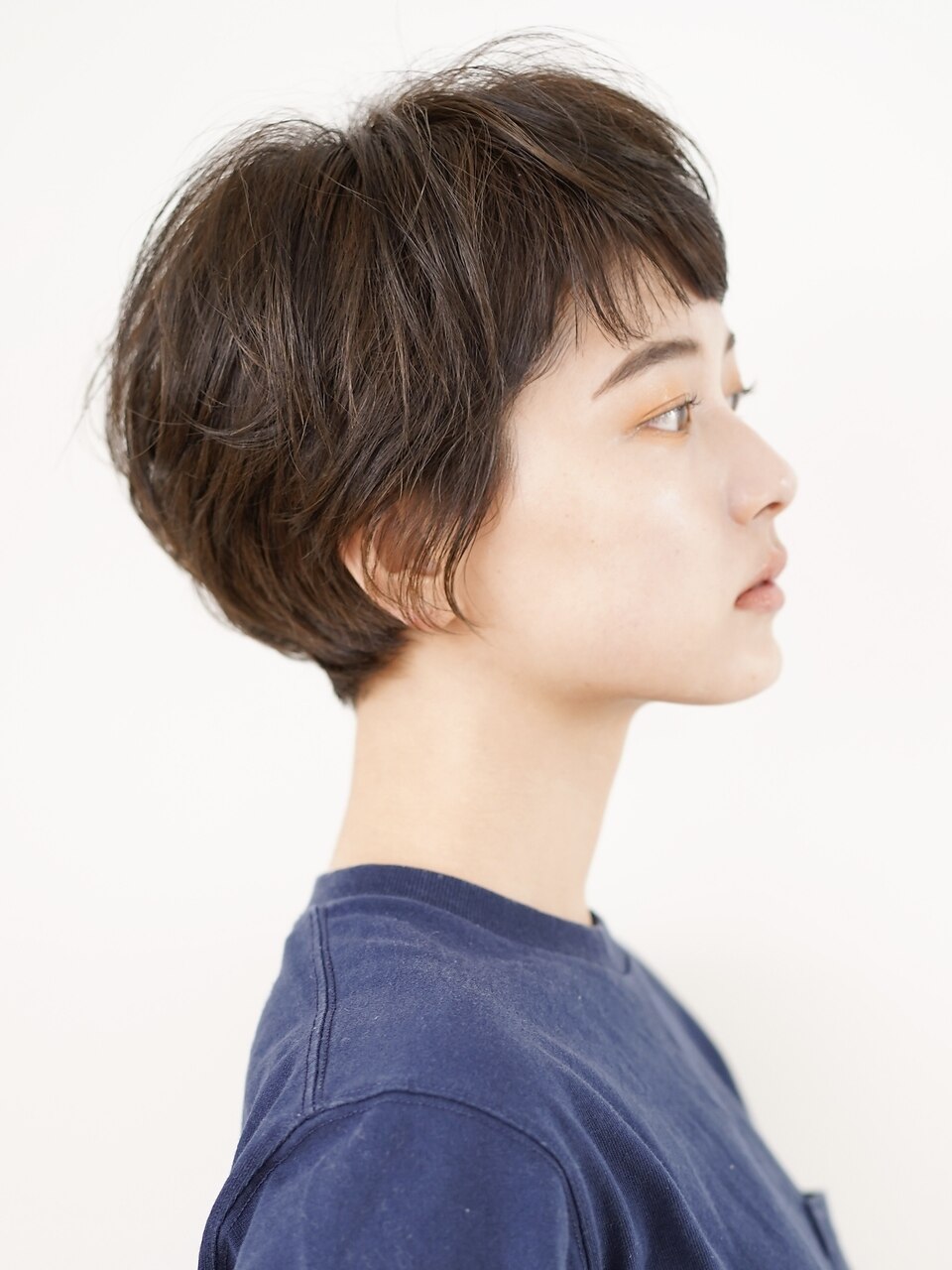 黒髪/ボブルフ/ネビージュ/小顔/ワンレン/30代/40代/50代