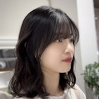 フェイスフレームカット/ゆるウェーブミディ