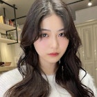 ワイドバングフルバングシースルーぱっつん前髪おくれ毛