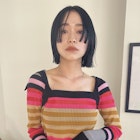 顔まわりぷつっとボブ