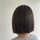 切りっぱなしボブ×アッシュブラウン